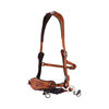 Edix ED4 hackamore hoofdstel Rose cognac