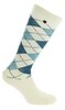 EquiTheme sokken &quot;Argyle&quot; ecru/blauw