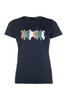 HKM t-shirt Mirror donkerblauw