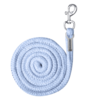 Waldhausen halstertouw Plus met karabijnhaak pastel blauw