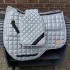 Edix zadelpad dressuur Sparkle zilver
