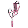 Imperial Riding halster set met vliegennetje neon roze