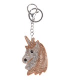 Waldhausen sleutelhanger Unicorn hoofd zilver