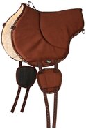 Harry's Horse bareback pad Faux Fur bruin