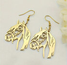 Oorbellen Horse goud
