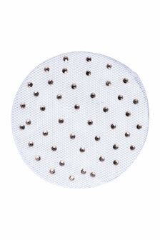 HKM knotnetje Rose Gold Sparkle wit
