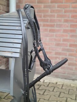 Edix ED3 hoofdstel Rose bosal zwart