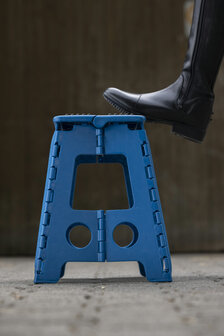 HippoTonic opvouwbaar opstapkrukje met extra grip turquoise