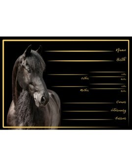 HB stalbord Fries paard