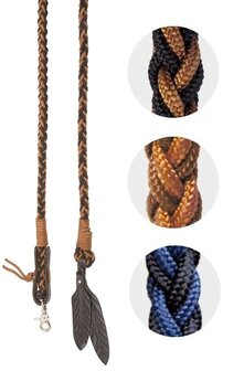 Barefoot teugels Western Amber zwart/blauw