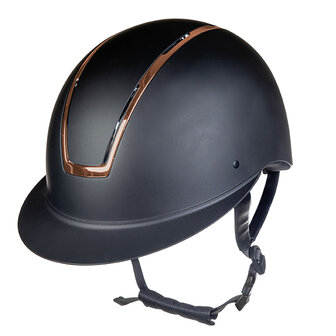 HKM cap -Lady Shield- zwart/ros&eacute;