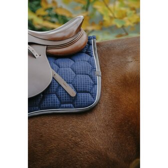 EquiTheme zadelpad Quadri marineblauw