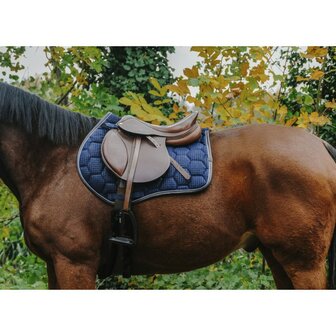 EquiTheme zadelpad Quadri marineblauw