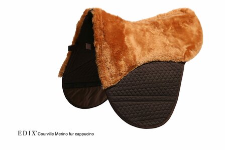 Edix Courville onderlegger Merino bont bruin/cappuccino