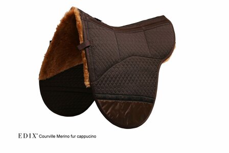 Edix Courville onderlegger Merino bont bruin/cappuccino