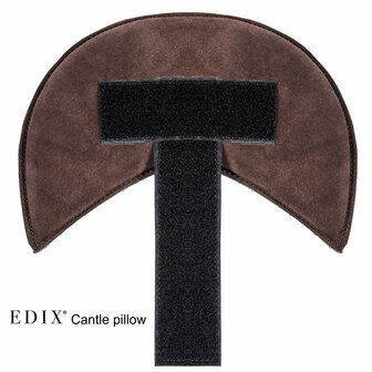 Edix rug kussen su&egrave;de uni bruin