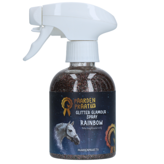 Paardenpraat TV glitter spray regenboog 250ml