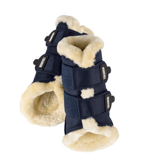 Eskadron peesbeschermers Soft Mesh Fauxfur navy