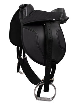QHP Shetland zadel zwart