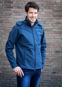 Harry&#039;s Horse heren softshell jas Chicago navy