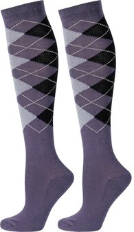 Harry&#039;s Horse sokken Argyle paars