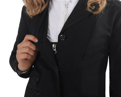QHP wedstrijdjas Juliet Junior zwart