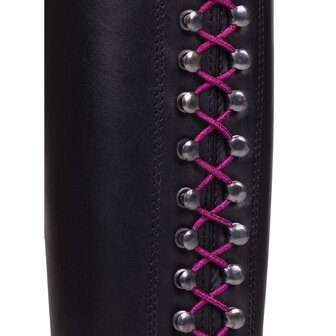 QHP elastische veters glitter extra lang 175 cm roze
