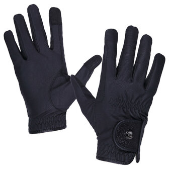 QHP handschoenen Glitz zwart