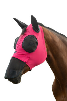HKM vliegenmasker met neus Elastic magenta
