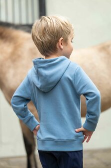 HKM hoody Diana rookblauw