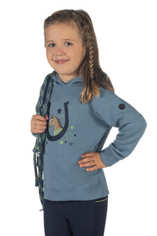 HKM hoody Diana rookblauw