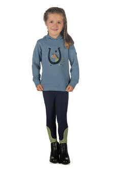 HKM hoody Diana rookblauw