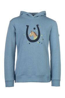 HKM hoody Diana rookblauw