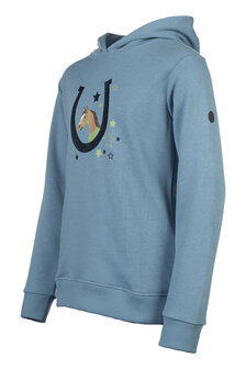HKM hoody Diana rookblauw