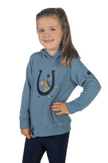 HKM hoody Diana rookblauw