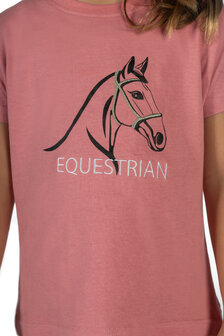 HKM t-shirt Grace lichtroze