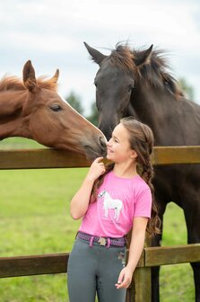 HKM t-shirt Sparkle roze