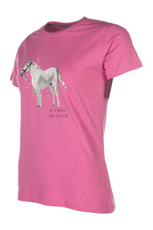 HKM t-shirt Sparkle roze