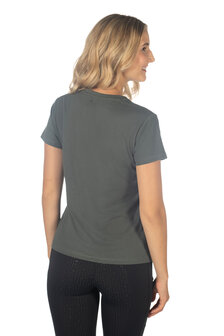 HKM t-shirt Mirror grijsgroen