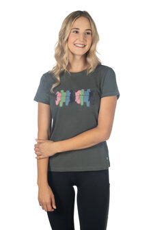 HKM t-shirt Mirror grijsgroen