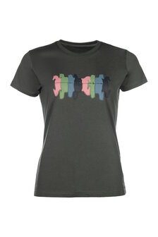 HKM t-shirt Mirror grijsgroen