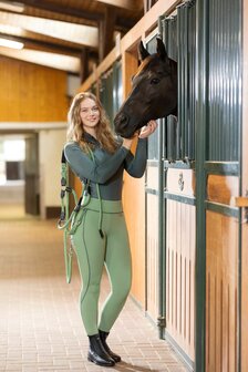 HKM trainingsshirt Summer Milano II grijsgroen