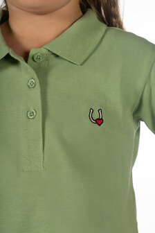 HKM polo shirt Claire jade