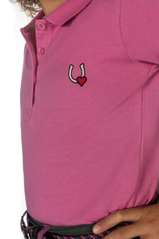 HKM polo shirt Claire roze