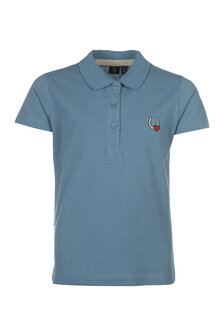 HKM polo shirt Claire rookblauw