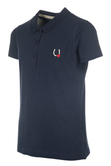 HKM polo shirt Claire donkerblauw
