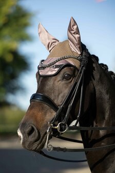 HKM oornetje Golden Bit taupe