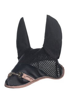 HKM oornetje Golden Bit zwart