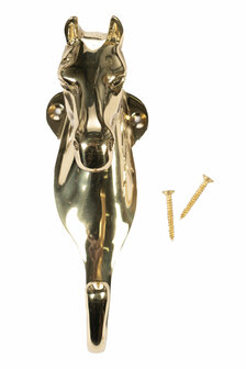 HKM hoofdstelhanger Horse Head goud