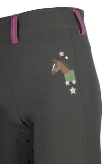 HKM rijlegging Pony Dream II siliconen zitvlak grijsgroen